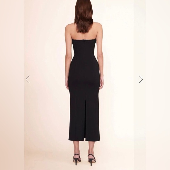 Staud Bardot Cutout Halter Dress M - Picture 3 of 10